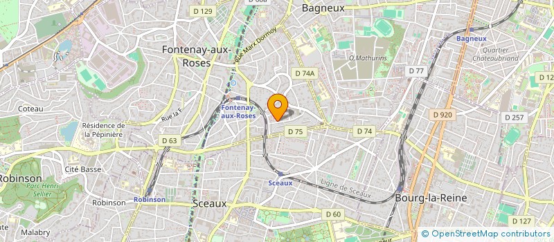 localisation de l'entreprise MADAME CELINE MORIN à FONTENAY-AUX-ROSES