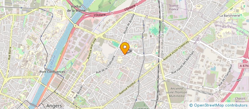 localisation de l'entreprise MADAME CELINE MORTEAU  ANGERS