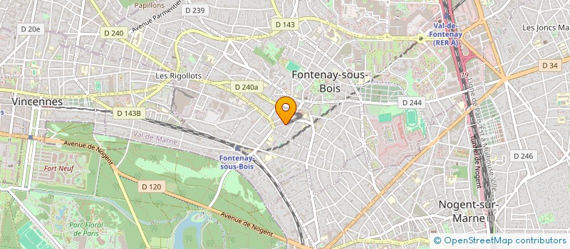 localisation de l'entreprise MADAME CELINE MOTARD à FONTENAY-SOUS-BOIS
