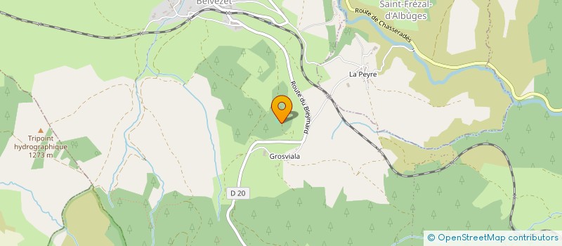 localisation de l'entreprise MADAME CELINE MOULIN  MONT LOZERE ET GOULET