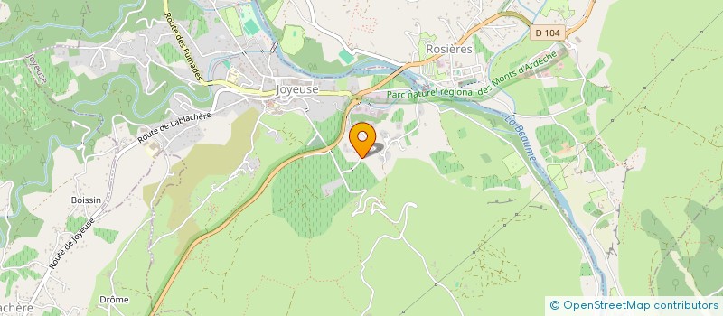 localisation de l'entreprise MADAME CELINE MOUNIER  JOYEUSE