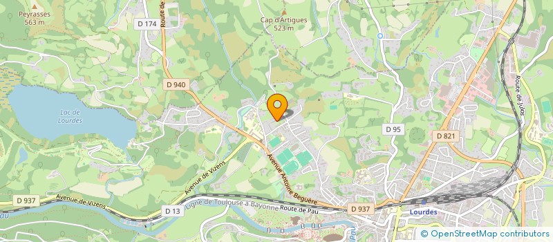 localisation de l'entreprise MADAME CELINE MOUNOUS  LOURDES