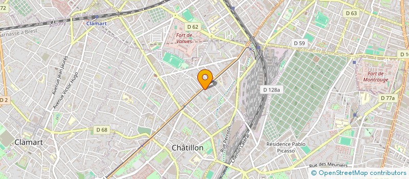 localisation de l'entreprise MADAME CELINE MOUTAFIAN à CHATILLON