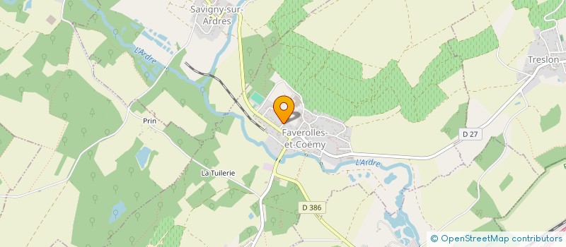 localisation de l'entreprise MADAME CELINE MOUTTE  FAVEROLLES-ET-COEMY