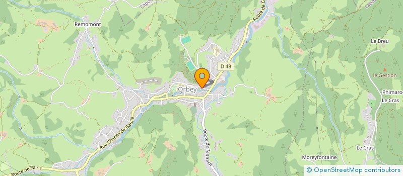 localisation de l'entreprise MADAME CELINE MULLENBACH  ORBEY