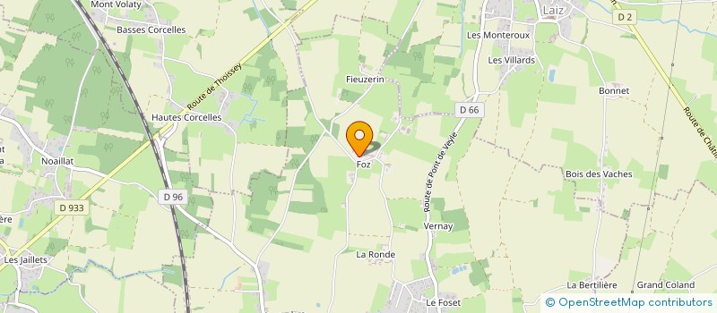 localisation de l'entreprise MADAME CELINE MULTIN  CRUZILLES-LES-MEPILLAT