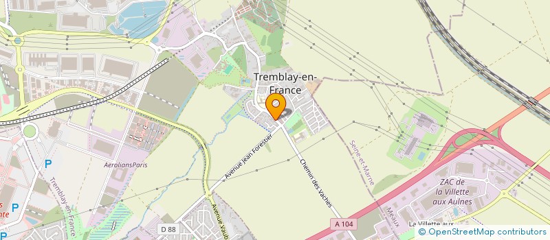 localisation de l'entreprise MADAME CELINE MUNOZ à TREMBLAY-EN-FRANCE