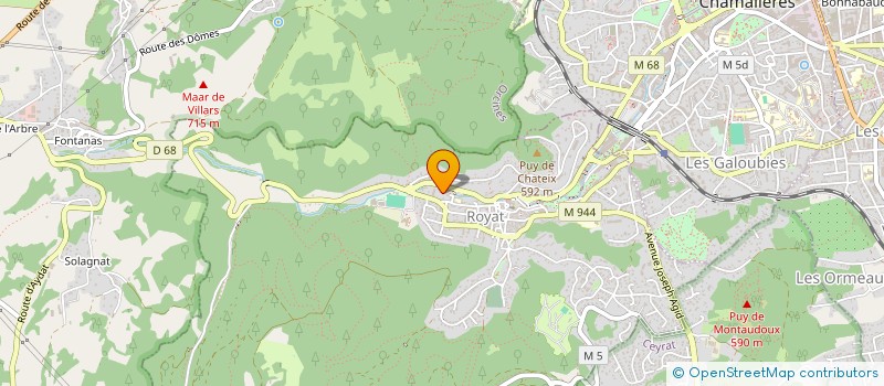 localisation de l'entreprise MADAME CELINE NADAUD  ROYAT