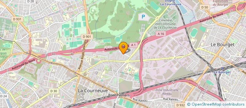 localisation de l'entreprise MADAME CELINE NATHALIE SAUNIER à LA COURNEUVE