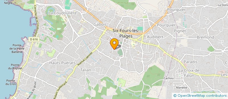 localisation de l'entreprise MADAME CELINE NAVILLE à SIX-FOURS-LES-PLAGES