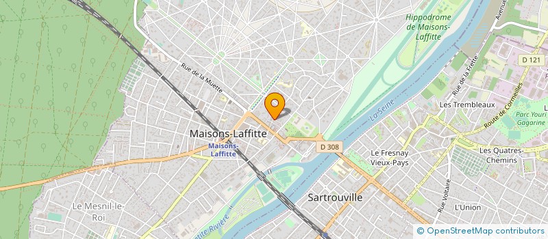 localisation de l'entreprise MADAME CELINE NDOMA  MAISONS-LAFFITTE