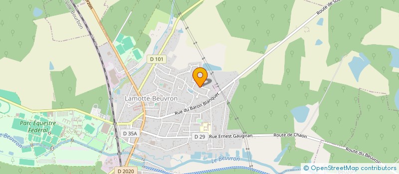 localisation de l'entreprise MADAME CELINE NERRANT  LAMOTTE-BEUVRON