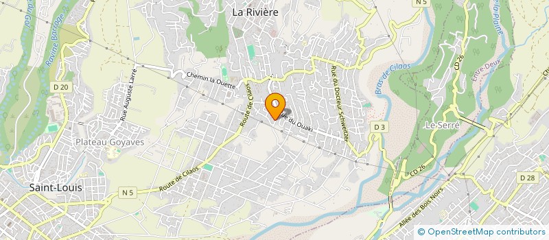localisation de l'entreprise MADAME CELINE NEVORET à SAINT-LOUIS