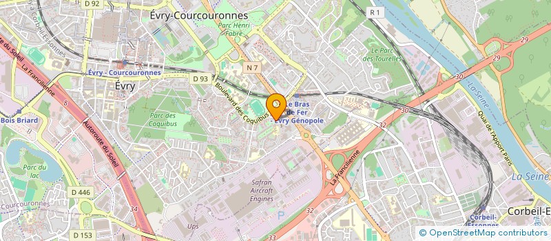 localisation de l'entreprise MADAME CELINE NGUANTCHOU FOTSO  EVRY-COURCOURONNES