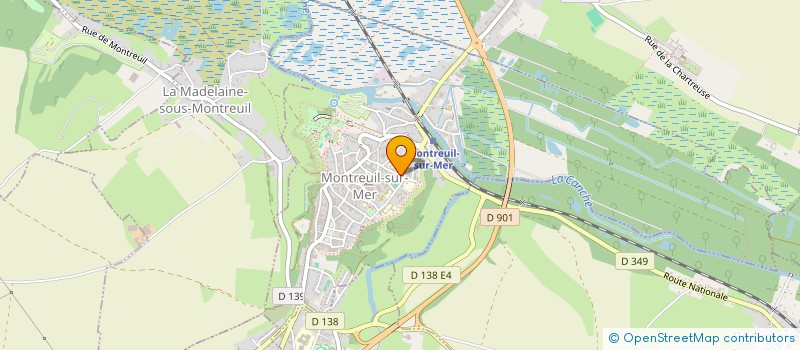 localisation de l'entreprise MADAME CELINE NICHOLL  MONTREUIL-SUR-MER