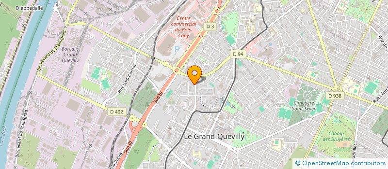 localisation de l'entreprise MADAME CELINE NISOLE  LE GRAND-QUEVILLY