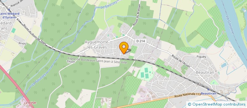 localisation de l'entreprise MADAME CELINE NODIMAR  AYGUEMORTE-LES-GRAVES