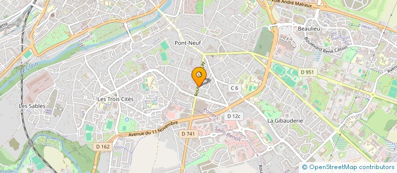 localisation de l'entreprise MADAME CELINE NOMEN à POITIERS