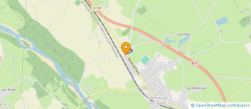 localisation de l'entreprise MADAME CELINE NOREL  VILLENEUVE-SUR-ALLIER