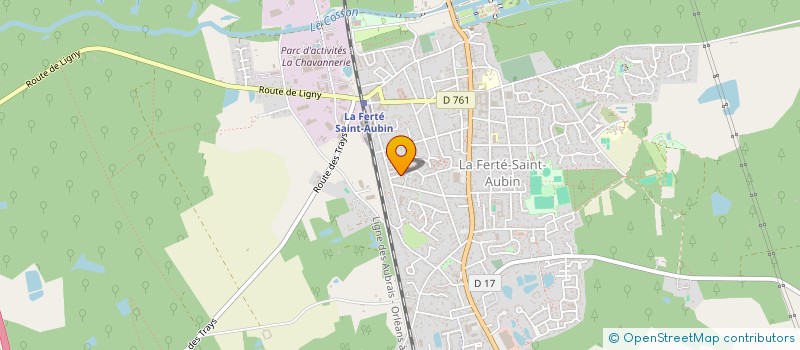 localisation de l'entreprise MADAME CELINE NORGUET à LA FERTE SAINT-AUBIN