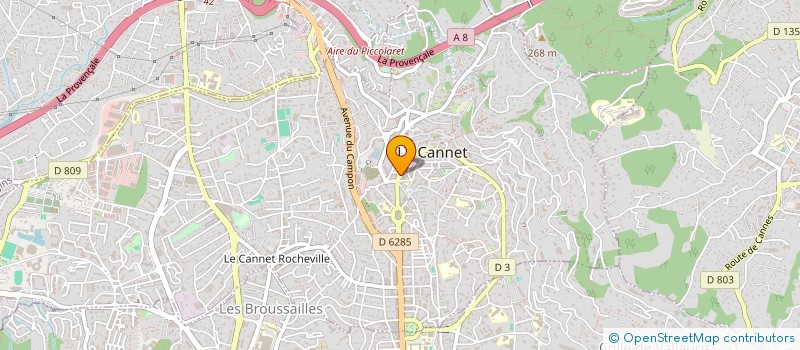 localisation de l'entreprise MADAME CELINE NOVARINO à LE CANNET