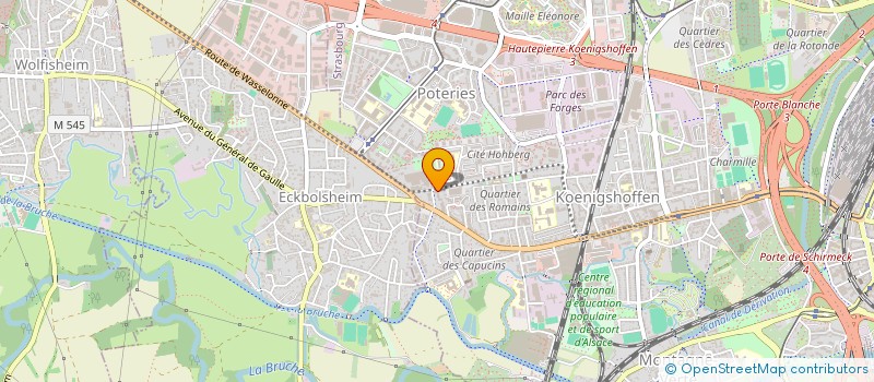 localisation de l'entreprise MADAME CELINE OBSER à STRASBOURG