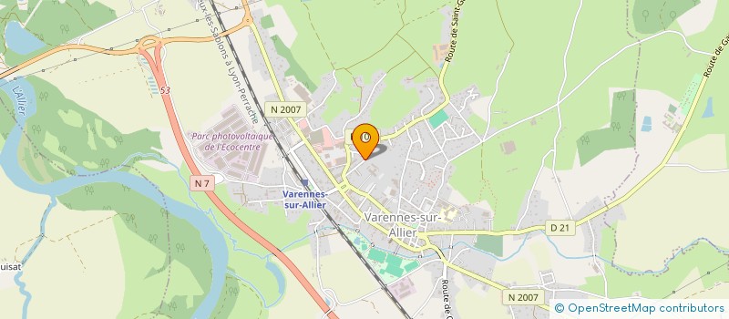 localisation de l'entreprise MADAME CELINE OLIVE à VARENNES-SUR-ALLIER