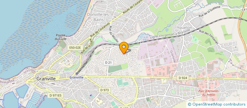 localisation de l'entreprise MADAME CELINE OLIVEIRA  GRANVILLE