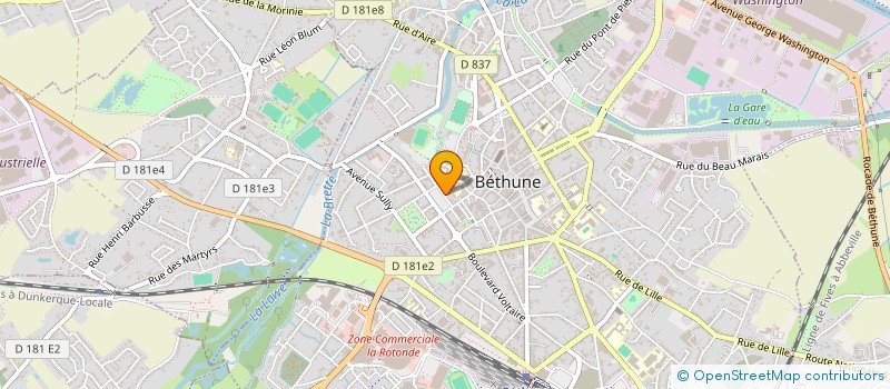 localisation de l'entreprise MADAME CELINE OMER à BETHUNE