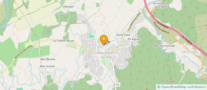 localisation de l'entreprise MADAME CELINE OMS  MAUREILLAS LAS ILLAS