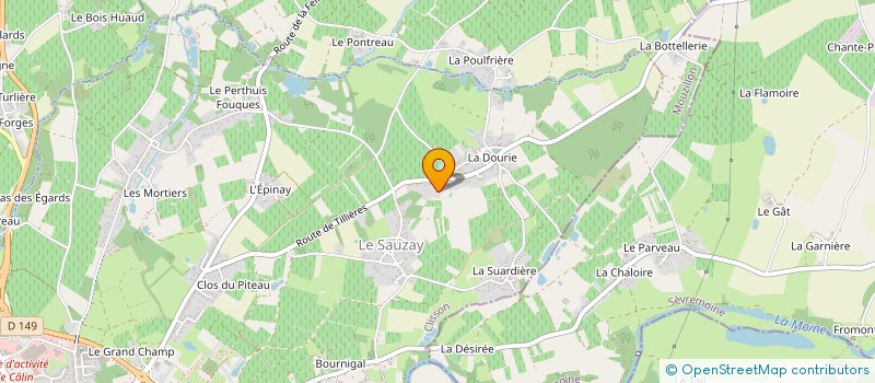 localisation de l'entreprise MADAME CELINE ORDUREAU  CLISSON