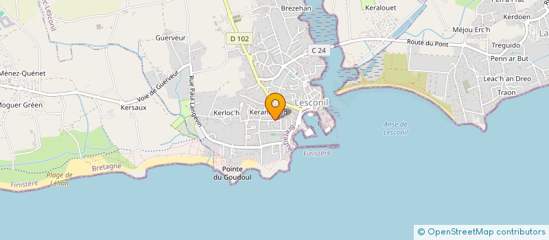 localisation de l'entreprise MADAME CELINE OUDOT  PLOBANNALEC-LESCONIL