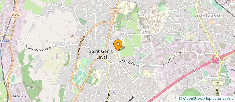 localisation de l'entreprise MADAME CELINE OUKFIF  SAINT-GENIS-LAVAL