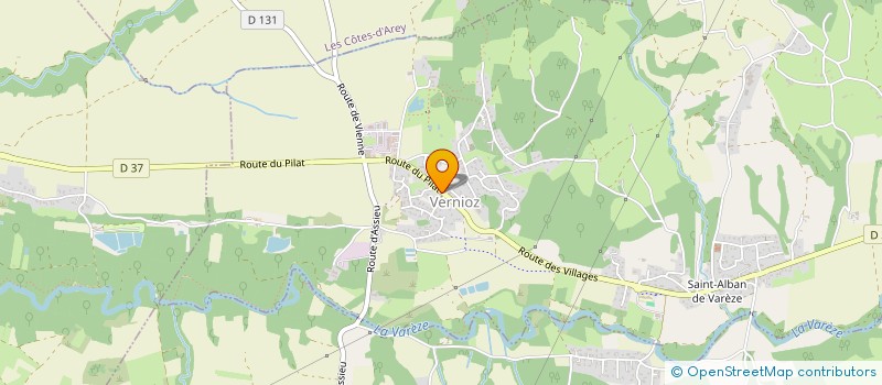 localisation de l'entreprise MADAME CELINE OZEREE  VERNIOZ