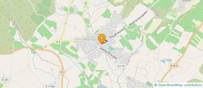 localisation de l'entreprise MADAME CELINE PACAUD  MONTBAZIN