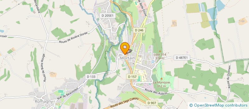 localisation de l'entreprise MADAME CELINE PACILLY  MORTAIN-BOCAGE