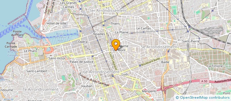 localisation de l'entreprise MADAME CELINE PAILLART à MARSEILLE