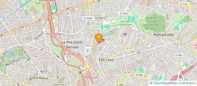 localisation de l'entreprise MADAME CELINE PALATIN  PANTIN