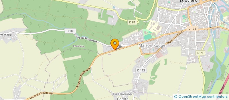 localisation de l'entreprise MADAME CELINE PAQUET à LOUVIERS