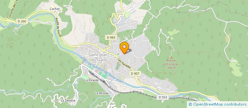 localisation de l'entreprise MADAME CELINE PAQUET  SAINT-JEAN-DU-GARD