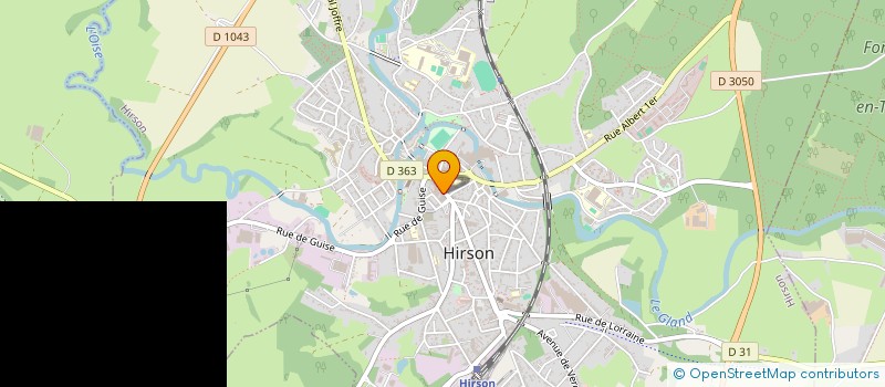 localisation de l'entreprise MADAME CELINE PARDON  HIRSON