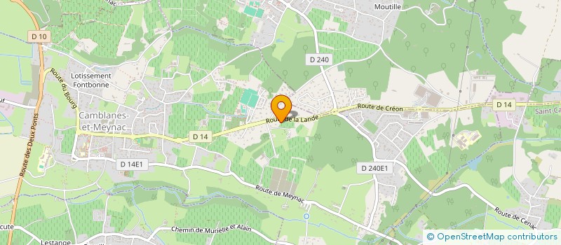 localisation de l'entreprise MADAME CELINE PARMENTIER  CAMBLANES-ET-MEYNAC