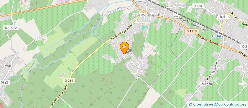 localisation de l'entreprise MADAME CELINE PASCAUD  CASTRES-GIRONDE