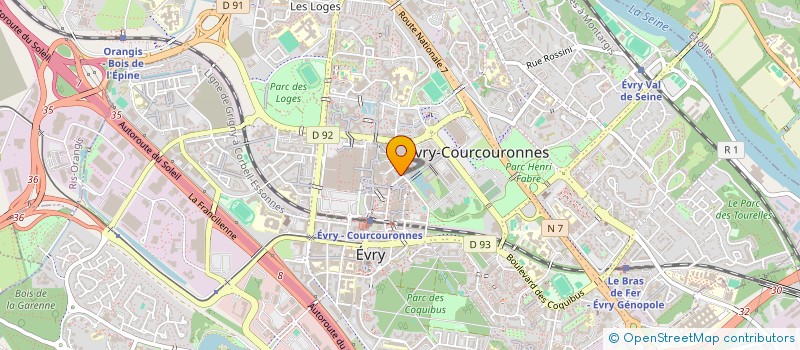 localisation de l'entreprise MADAME CELINE PASCOAL  EVRY-COURCOURONNES