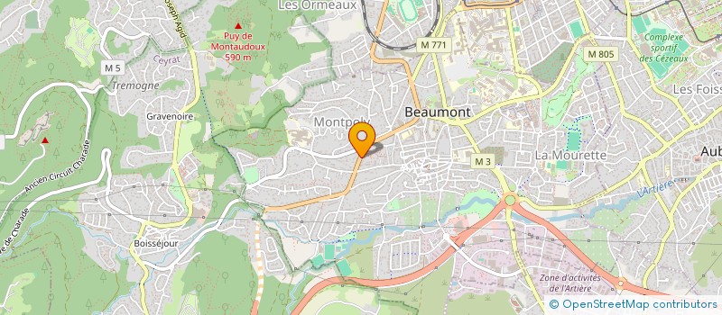 localisation de l'entreprise MADAME CELINE PASQUIER ALEONARD à BEAUMONT