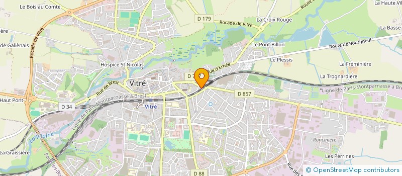 localisation de l'entreprise MADAME CELINE PAUL  VITRE