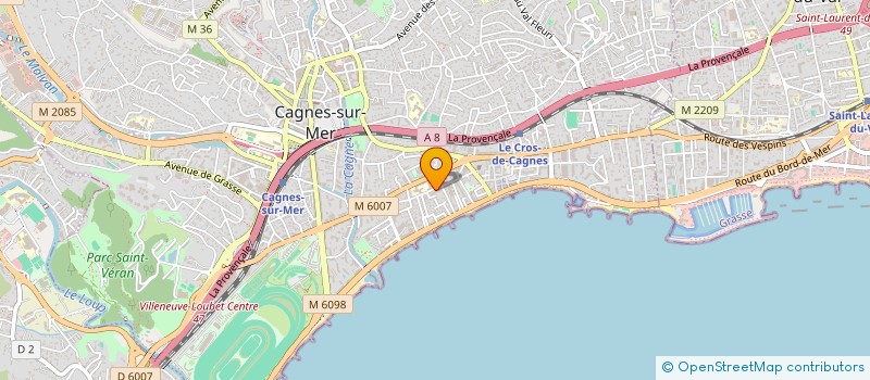 localisation de l'entreprise MADAME CELINE PEDERENCINO à CAGNES-SUR-MER