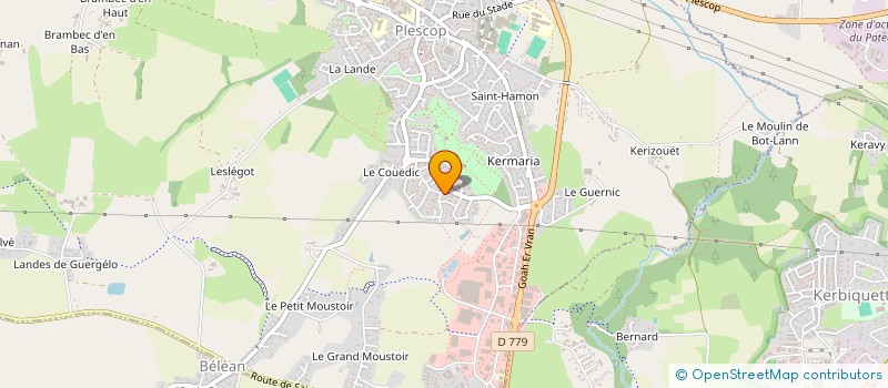 localisation de l'entreprise MADAME CELINE PEDRONO  PLESCOP