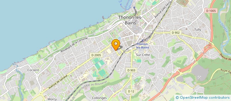 localisation de l'entreprise MADAME CELINE PEILLEX à THONON-LES-BAINS