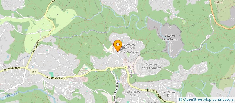 localisation de l'entreprise MADAME CELINE PELLEGRIN  VALBONNE